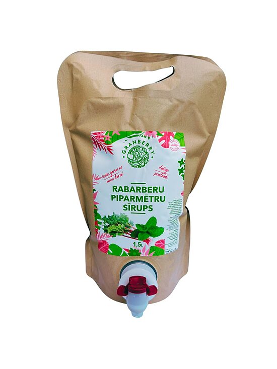 RABERBERU PIPARMĒTRU SĪRUPS 1.5L